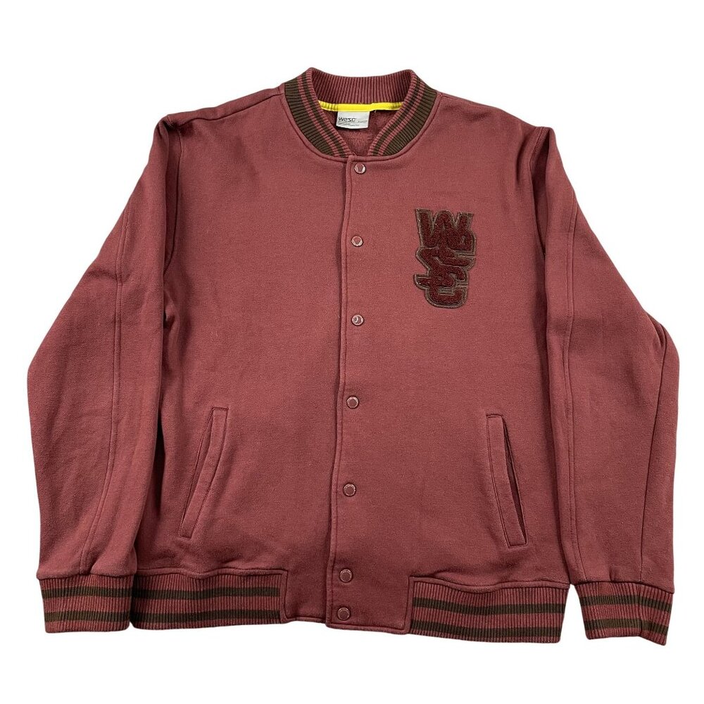 WESC ‎ Warren Jacket Mens XL Andorra Red Varsity